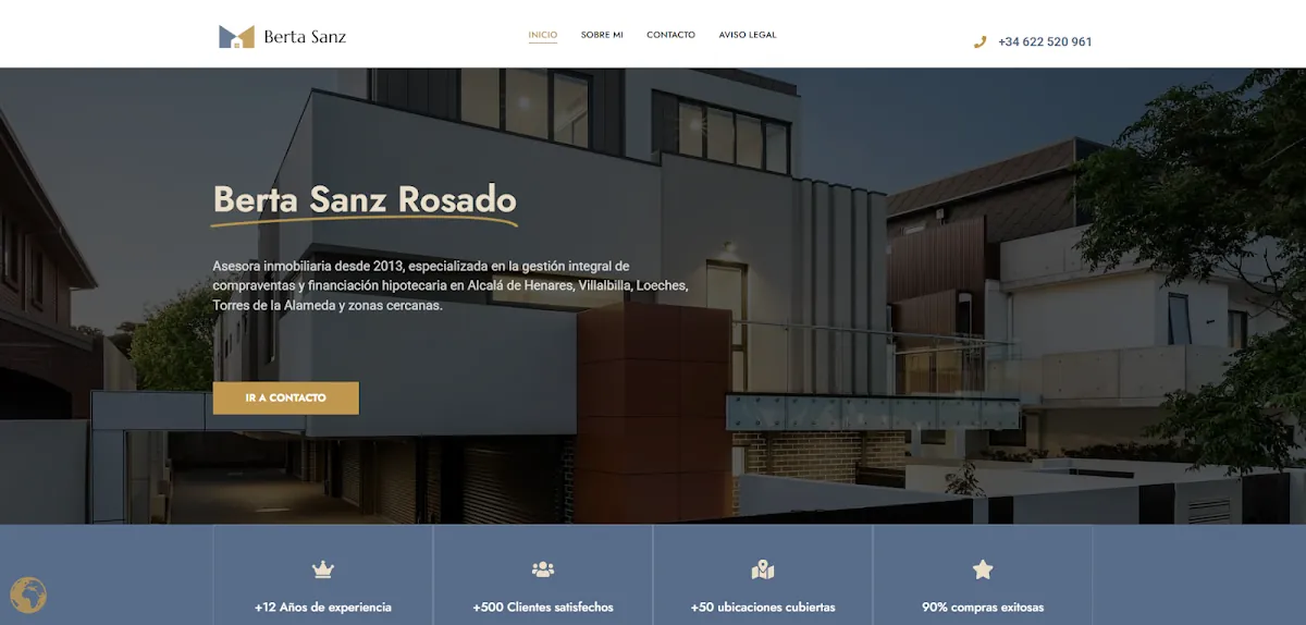 Berta Sanz Rosado, inmobiliaria